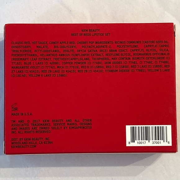 KKW Beauty Best Of Reds Lipstick Set - Picture 4 of 10